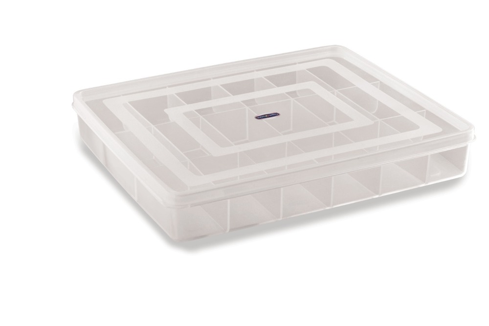 18 Partition Transparent Plastic Box - Feature: Good Quality