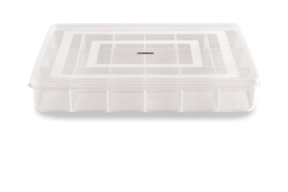 18 Partition Transparent Plastic Box - Feature: Good Quality