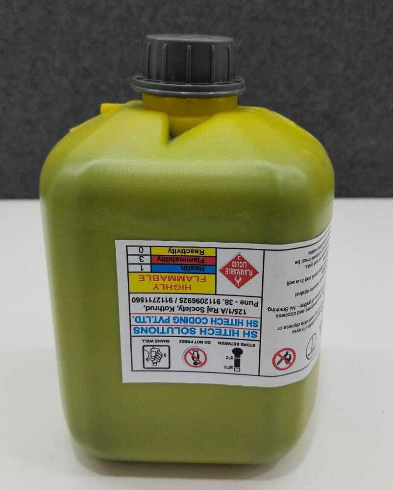 Cij Batch Coding Ink Makeup - Steel Material, Available In Various Sizes, Black Solvent Based Ink | Digital Printing Application, Ink Jet Cartridge Style