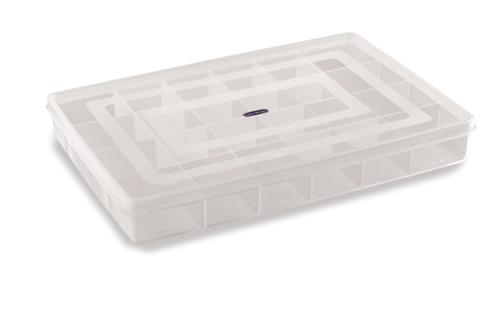 24 Partition Transparent Plastic Box - Feature: Good Quality