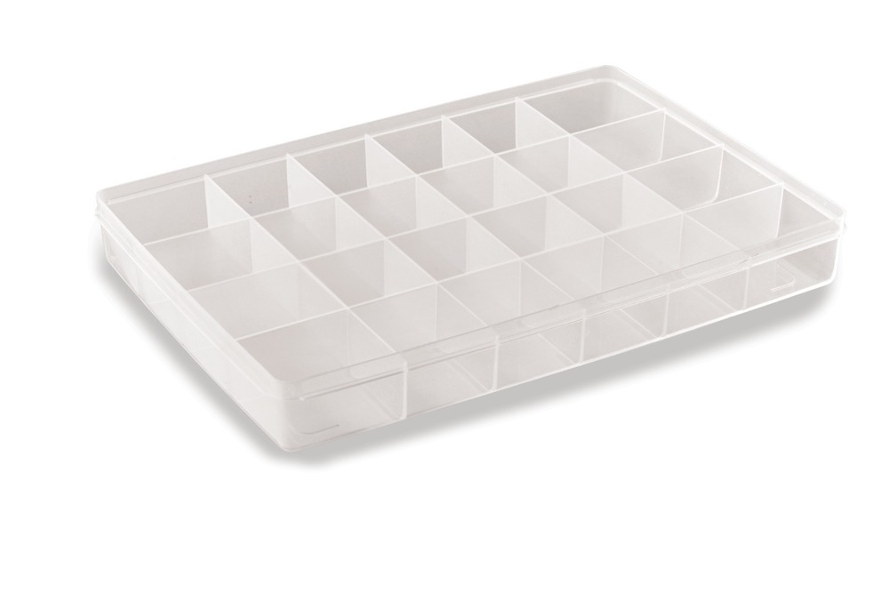 24 Partition Transparent Plastic Box - Feature: Good Quality