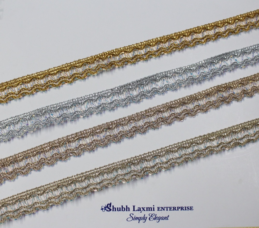 Gota Patti Samosa Zigzag Design Lace