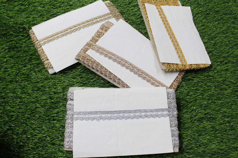 Gota Patti Samosa Zigzag Design Lace