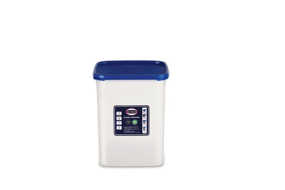 5800ml Plastic Square Airtight Food Container - Color: Transparent