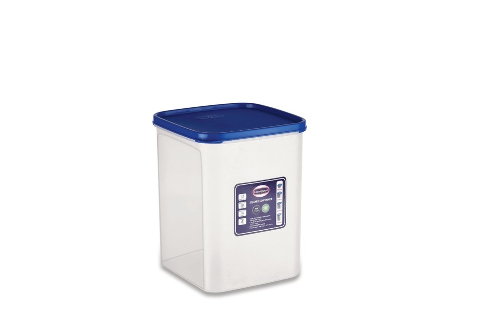 5800ml Plastic Square Airtight Food Container - Color: Transparent