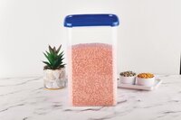 7400Ml Plastic Square Airtight Food Container - Color: Transparent