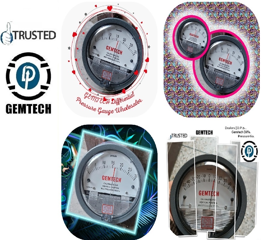 Best - Industrial GEMTECH Differential Pressure Gauge Online Shopping India
