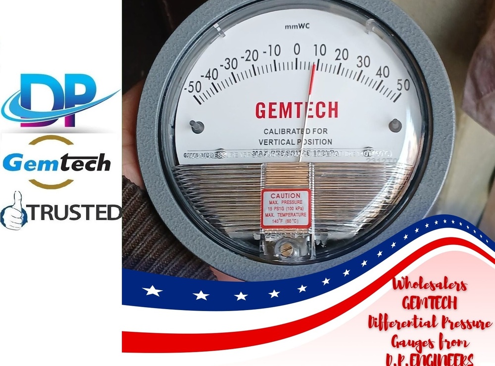 Best Brand - GEMTECH Differential Pressure Gauge Online Shopping India