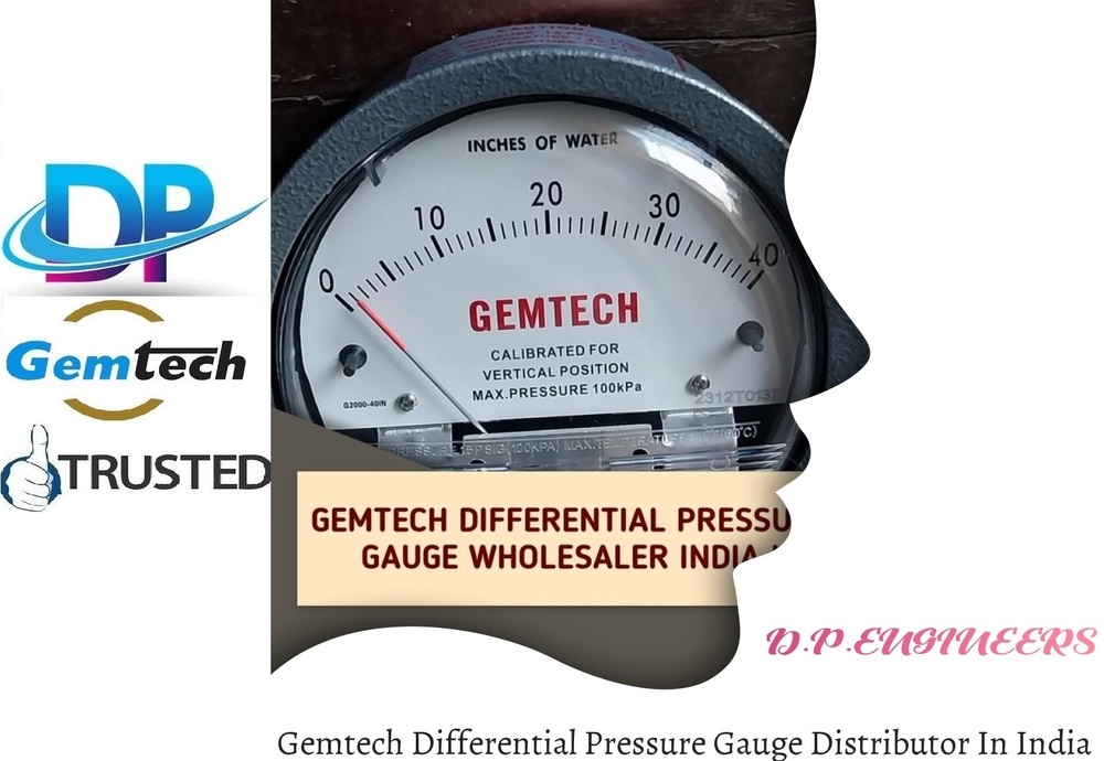 Best Brand - GEMTECH Differential Pressure Gauge Online Shopping India