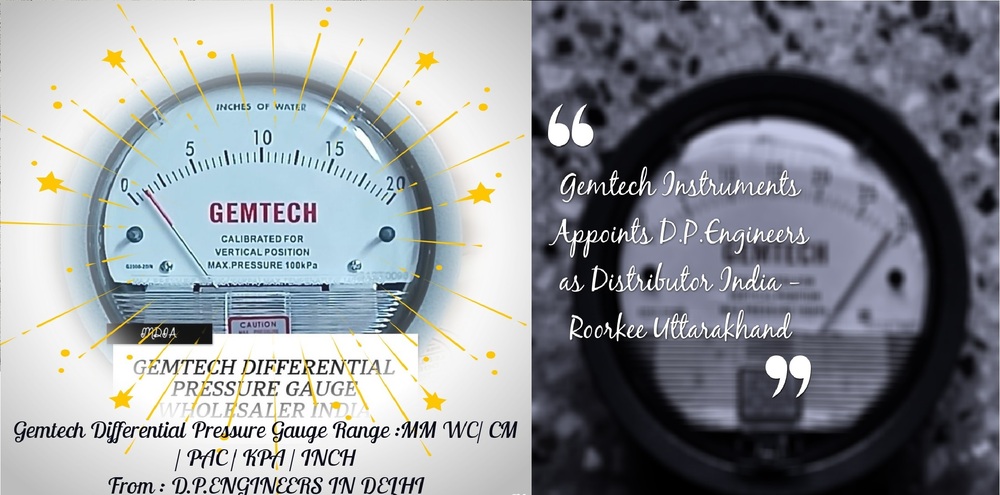 Best Brand - GEMTECH Differential Pressure Gauge Online Shopping India