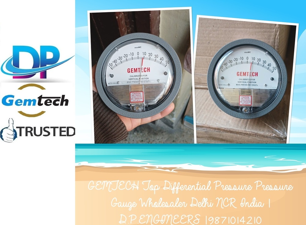 Best Brand - GEMTECH Differential Pressure Gauge Online Shopping India