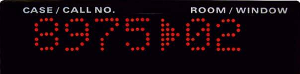 OPD Main Display Unit single line