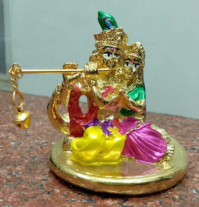 sitting Radha krishna murti