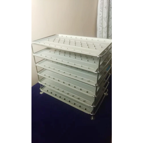 Laboratory Stainless Steel Stand For Multicoloured Tray - Features: Durable