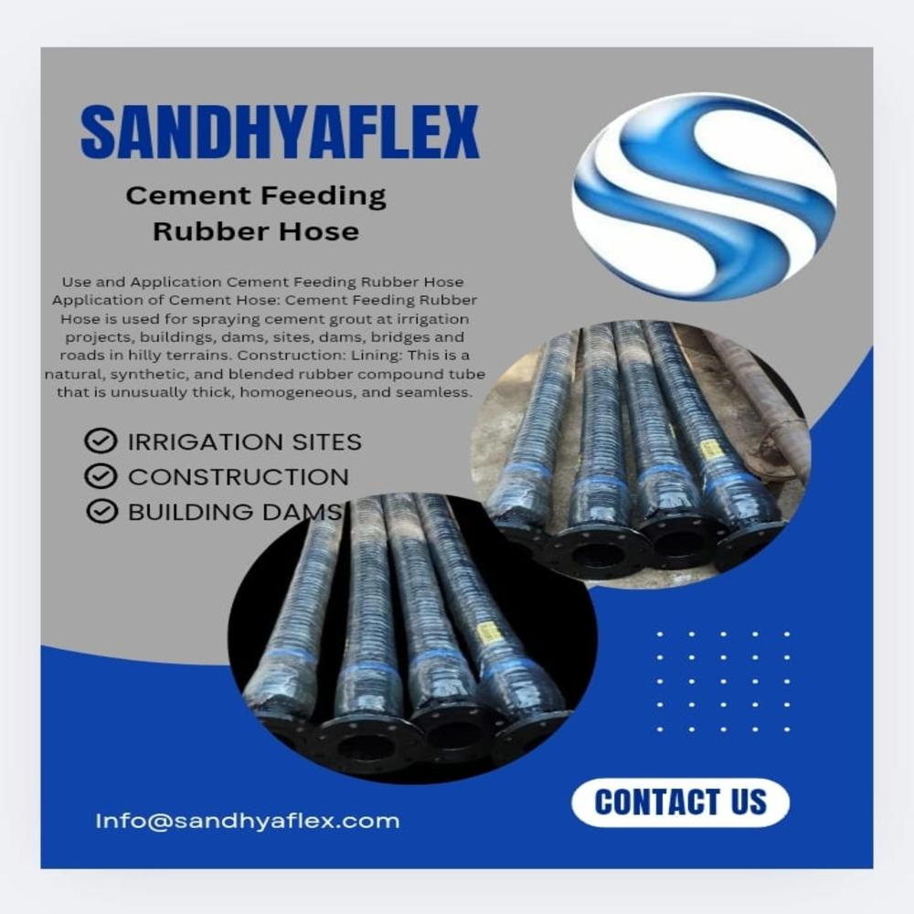 Cement Feeding Rubber Hose with Fixed Flange 