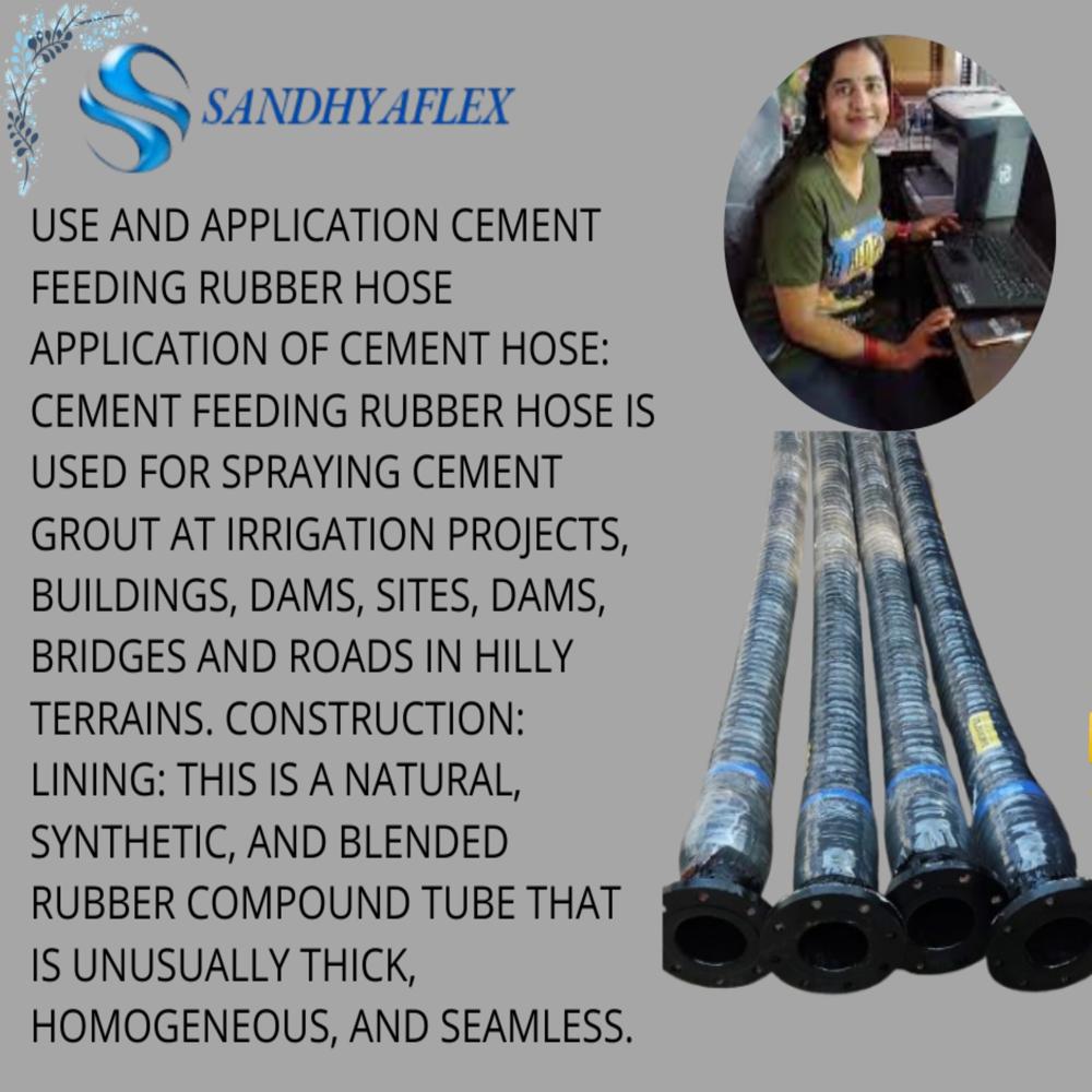 Cement Feeding Rubber Hose with Fixed Flange 