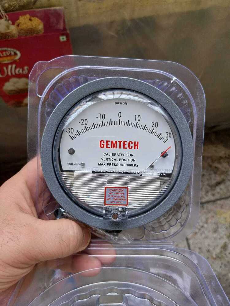 Gemtech Differential Pressure Gauge Delhi From Industrial Area Bijoli Jhansi Uttar Pradesh India