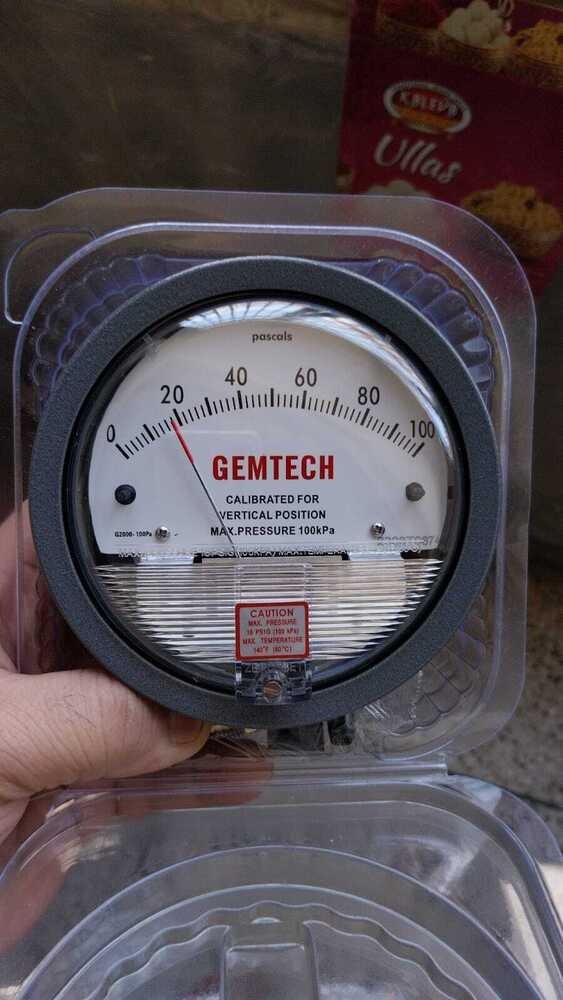 GEMTECH Differential Pressure Gauge Delhi From Industrial Area Bijoli Jhansi Uttar Pradesh India