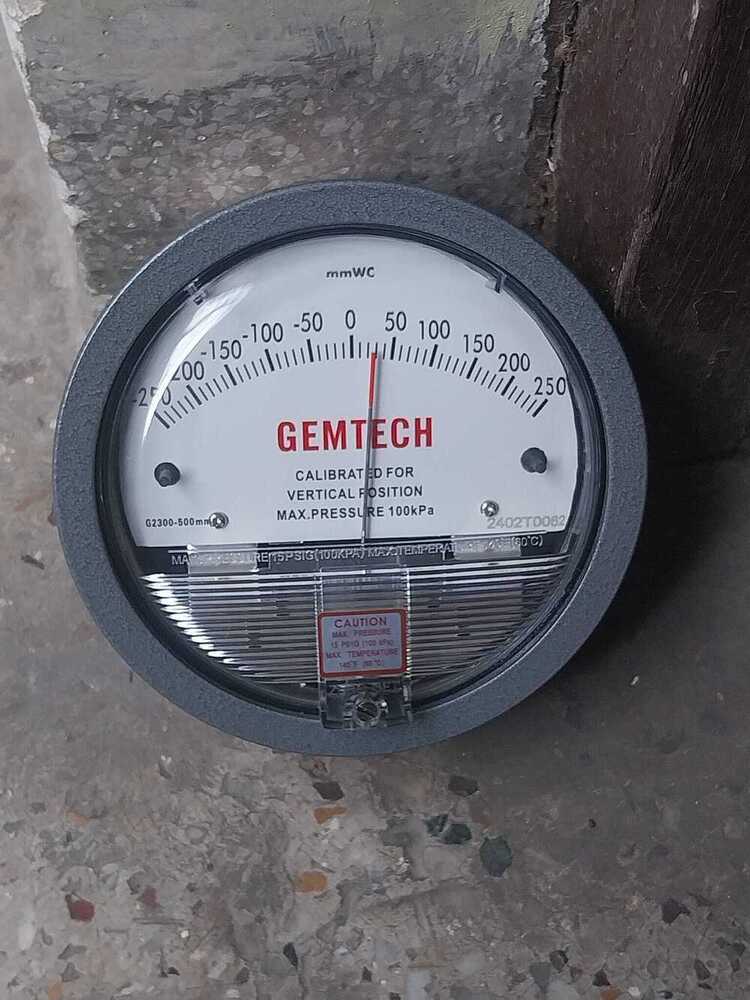 Gemtech Differential Pressure Gauge From Baghpat Industrial Area Uttar Pradesh
