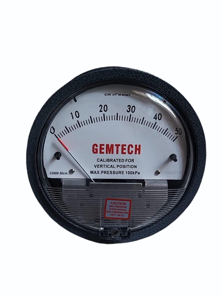 GEMTECH Instruments G2000-150CM Differential Pressure Gage 0-150 CM