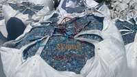 PET bottle flakes Hot washed Sortex Rejection / Blue and transparent