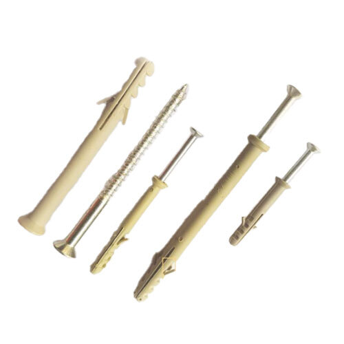 Nylon Frame Fixing With Pozidrive Screw-Drilled Head - Color: Silver
