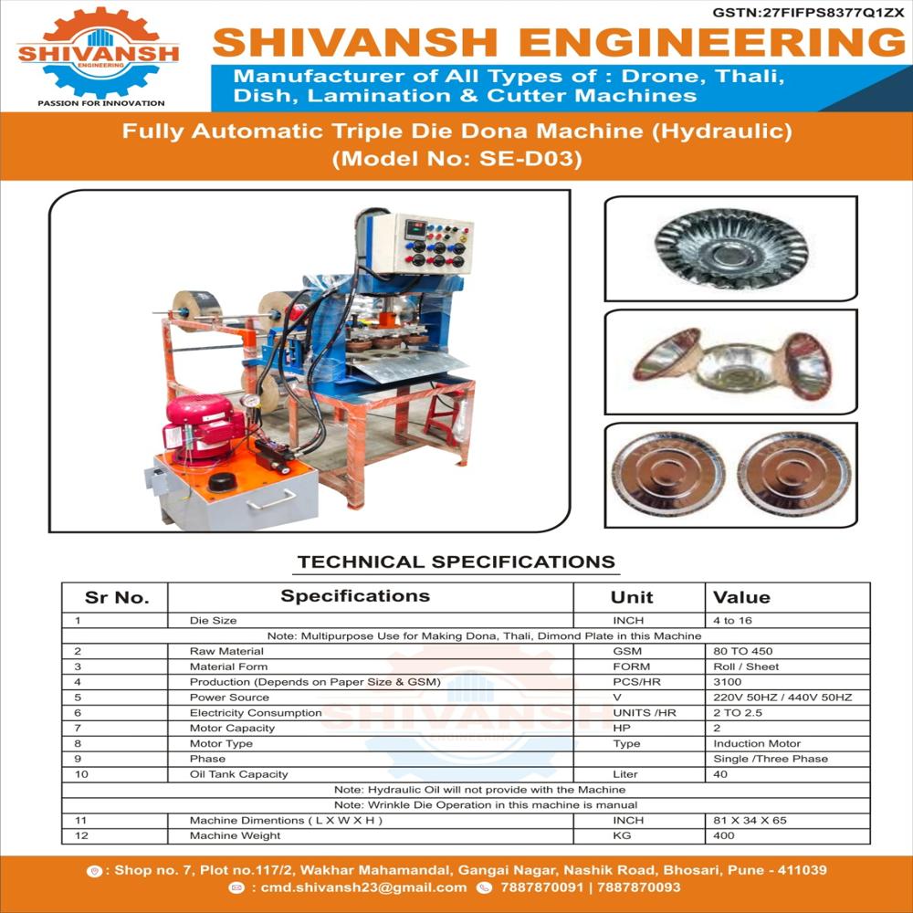 Industrial Paper Dona Making Machine