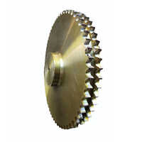 Mild Steel Duplex Chain Sprocket Wheel - Color: Golden