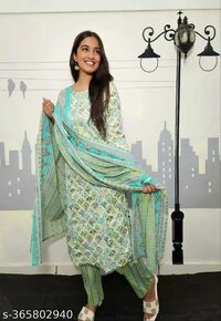 Designer cotton kurti pair