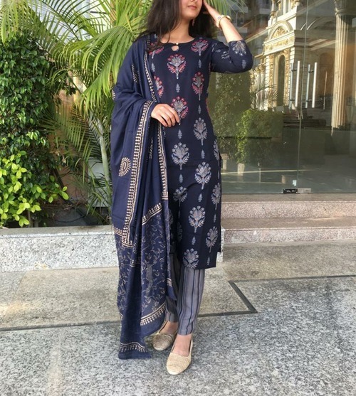 Designer Cotton Kurti Pair