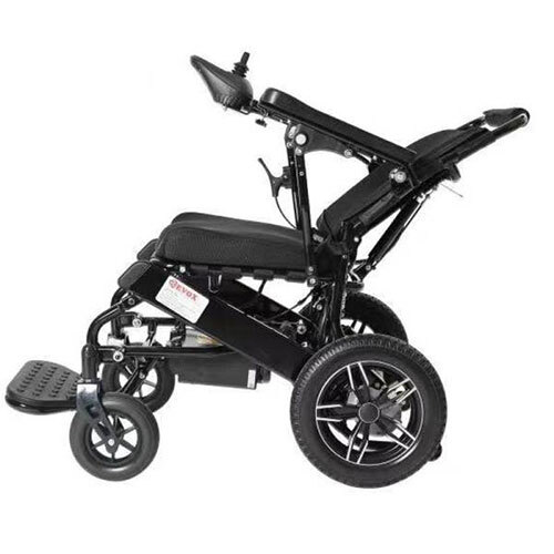 Electric Travel Wheelchairs Long Lasting 24 V Battery And Adjustable Backrest