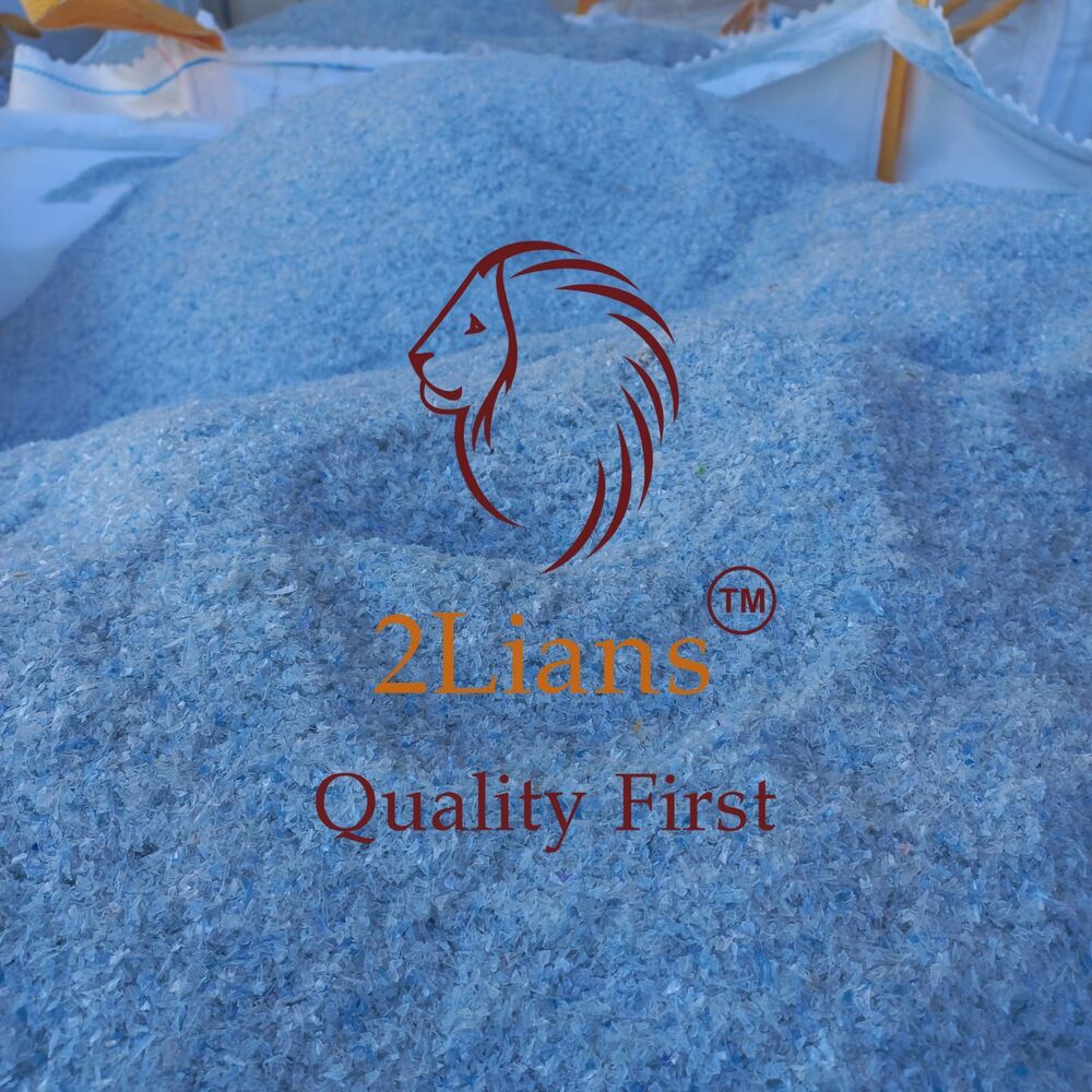 PET Fines Blue and transparent scrap