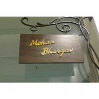 Brass Letter Hanging Sign Board - Color: Golden