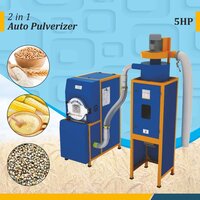 Electric Atta Chakki Machine With Cyclone Separator - 5hp - Color: Blue