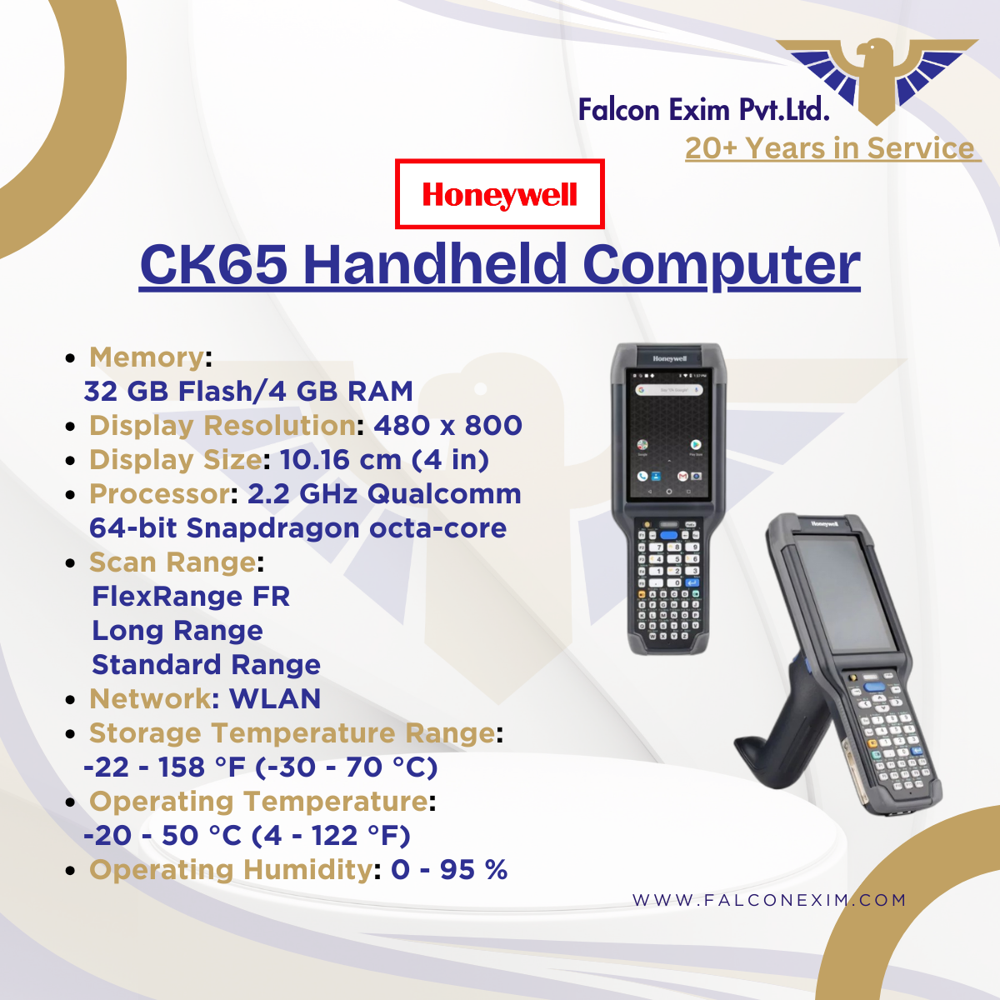 Eda 52 Handheld Computer - 32 Gb Flash, 4 Gb Ram, 2.2 Ghz Qualcomm Snapdragon Processor, 4 In Display | Long Range Scan, Operating Temp -20 To 50 C