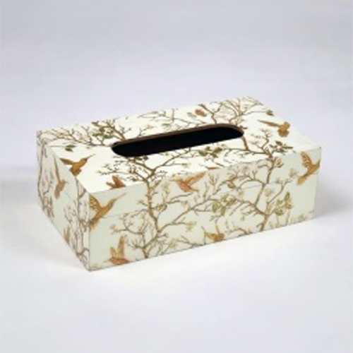 Wooden Printed Resin Tissue Paper Holder Box