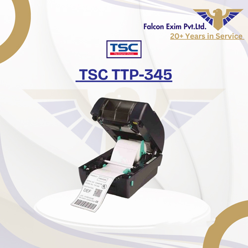 TSC TTP 345 - 300dpi Resolution, 104mm Label Width, 2-5 Inches Per Second Print Speed | Compact Clam-Shell Design, Accurate Label Alignment
