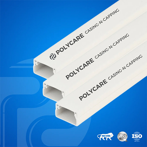 Premium 25x16 Mm Pvc Casing Capping - Pvc Material , 25x16 Mm Size, Polished Surface Finish, White Color For Electric Wire Installation