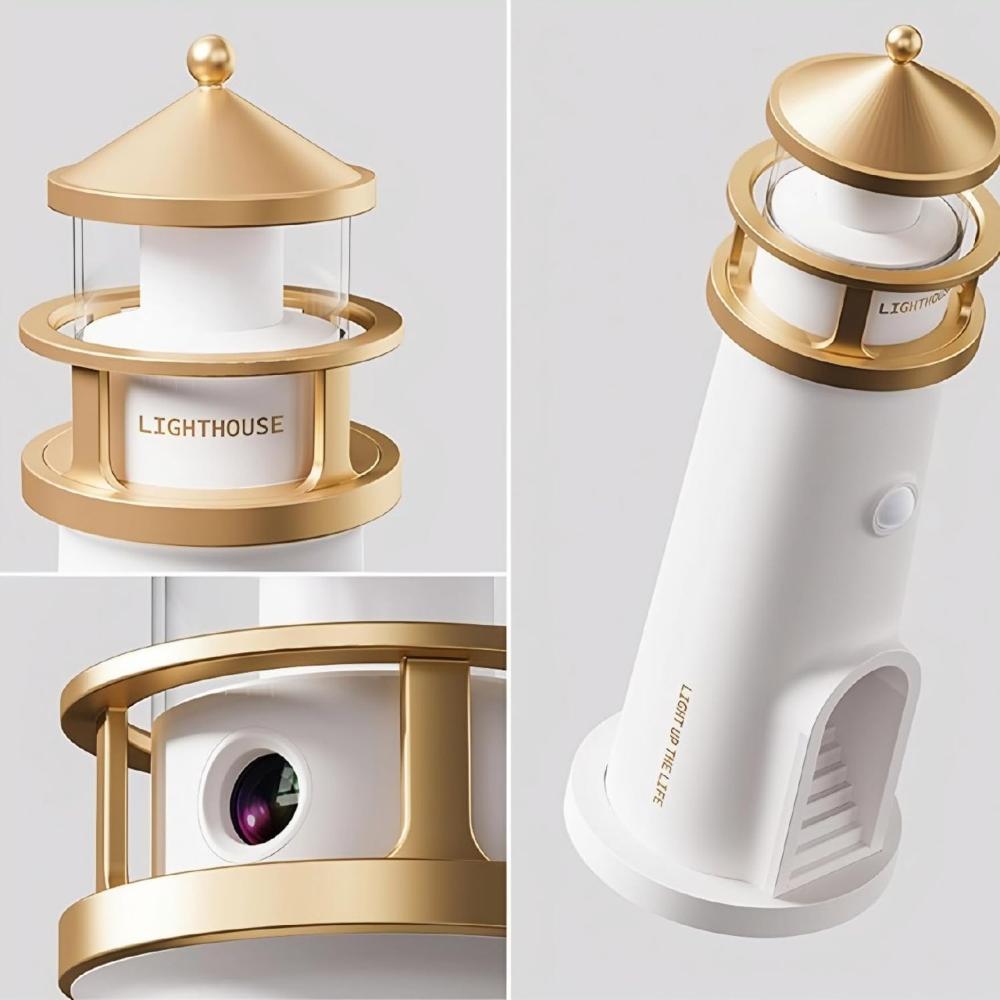 Lighthouse Moon Lamp Projector Night Light - Size: Standard