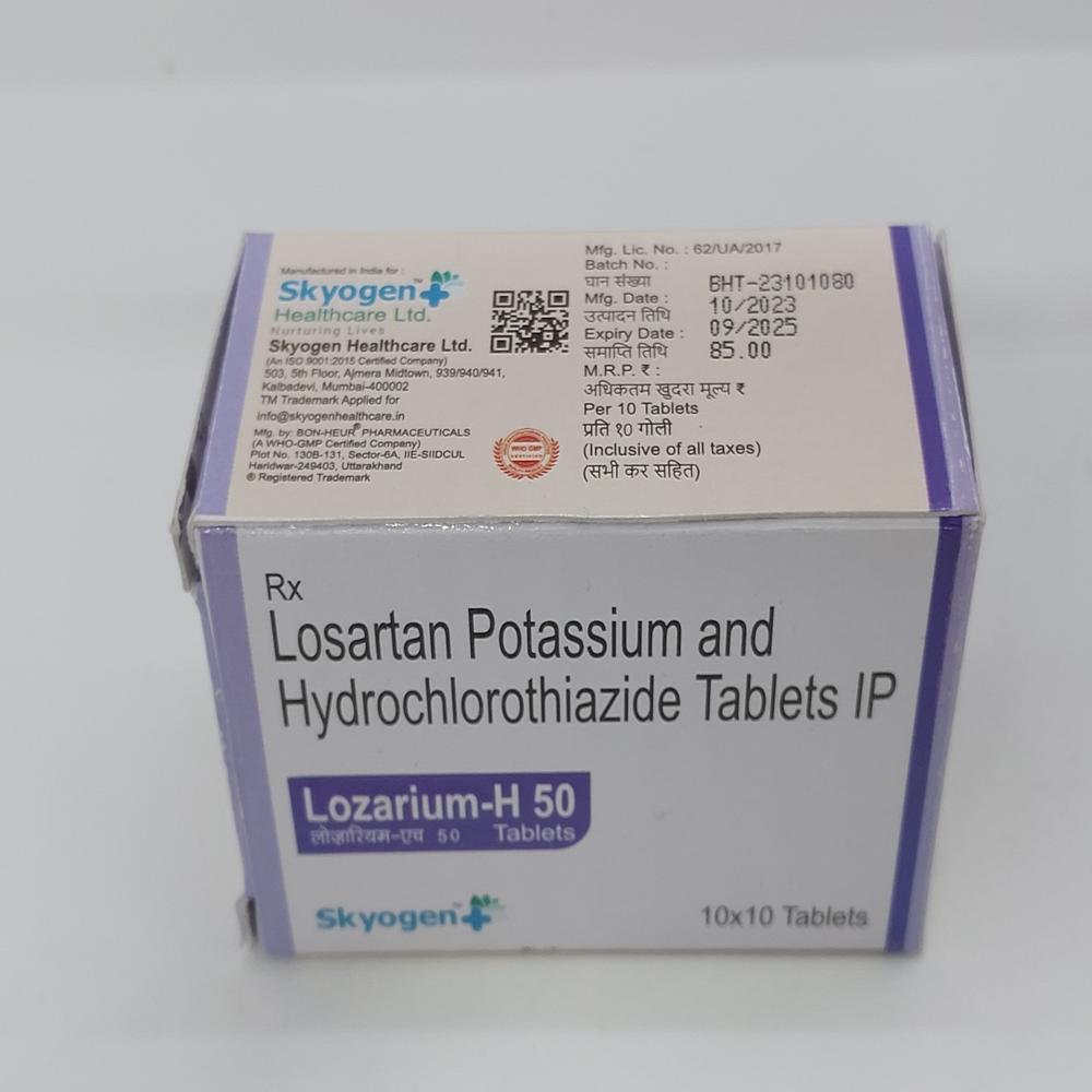LOSARTAN POTASSIUM 50MG , HYDROCHLOROTHIAZIDE 12.5 MG TABLET TABLET