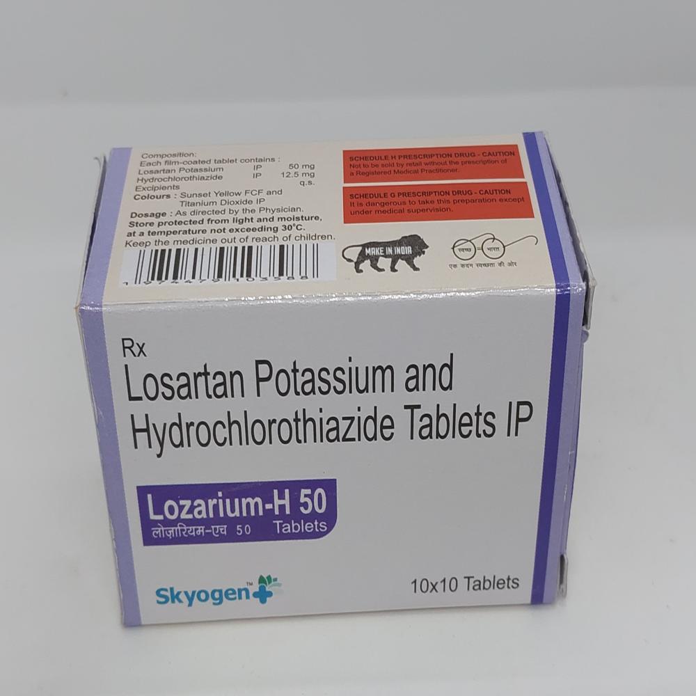 LOSARTAN POTASSIUM 50MG , HYDROCHLOROTHIAZIDE 12.5 MG TABLET TABLET