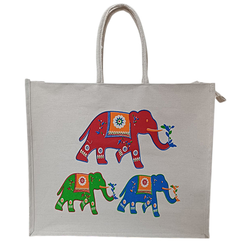 Canvas Printed Jute Bag