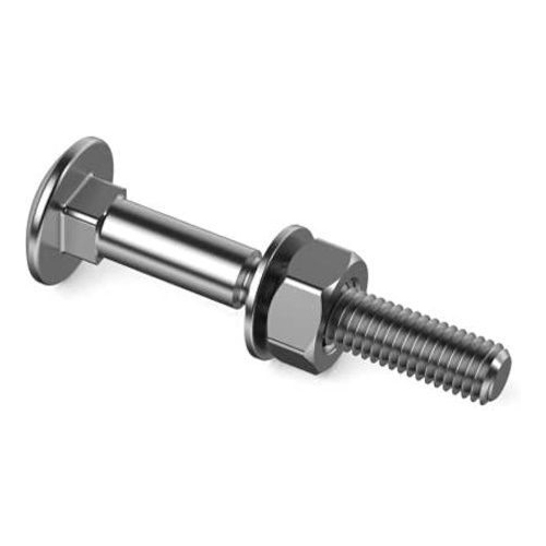 Carriage Bolts - Color: Silver