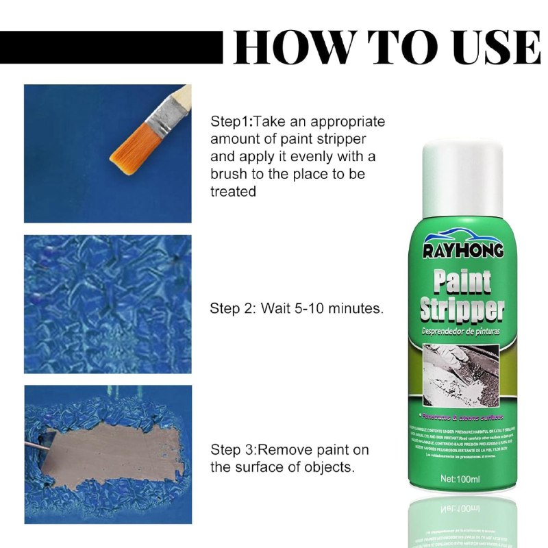 Paint Remover Liquid High-Efficiency 100ml
