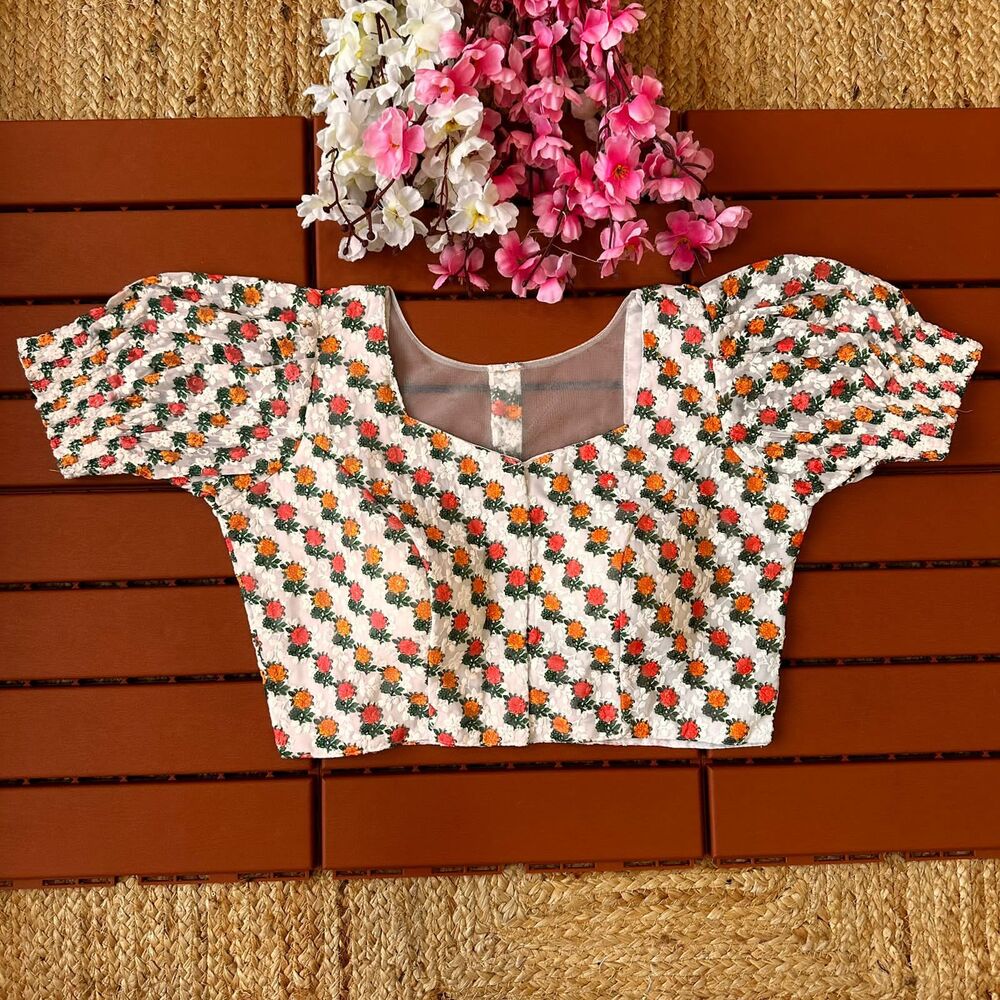 Designer Bridal Party Wear Ladies Saree Blouse