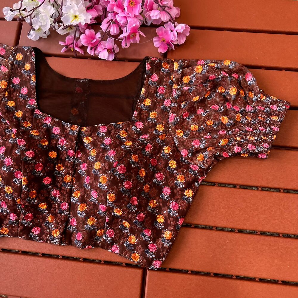 Designer Bridal Party Wear Ladies Saree Blouse