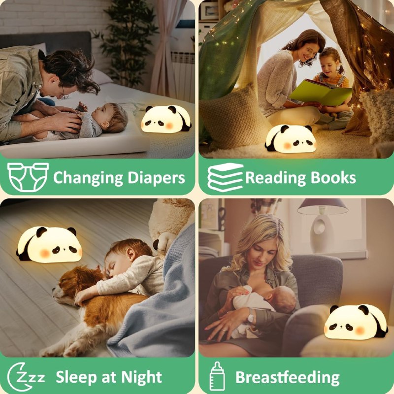 Sleeping Panda Night Light - Led Type: Lamp