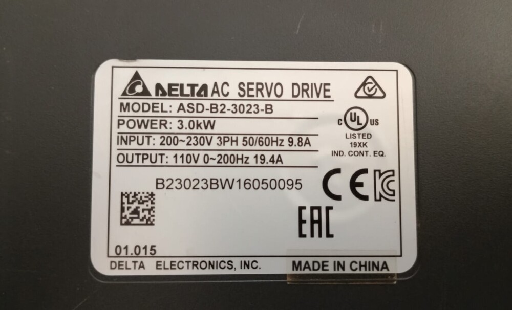 DELTA ASD-B2-3023-B SERVO DRIVE