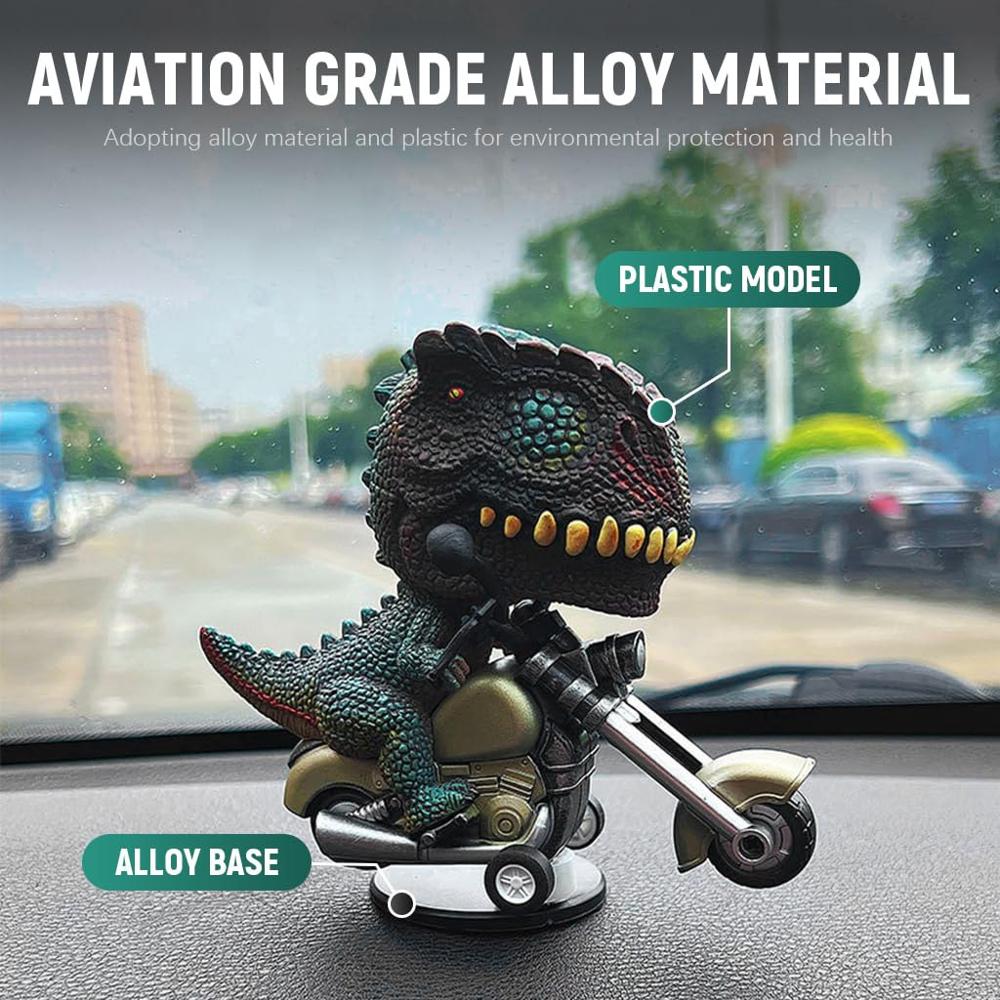 Dashboard Decor Motorcycle Dinosaur 