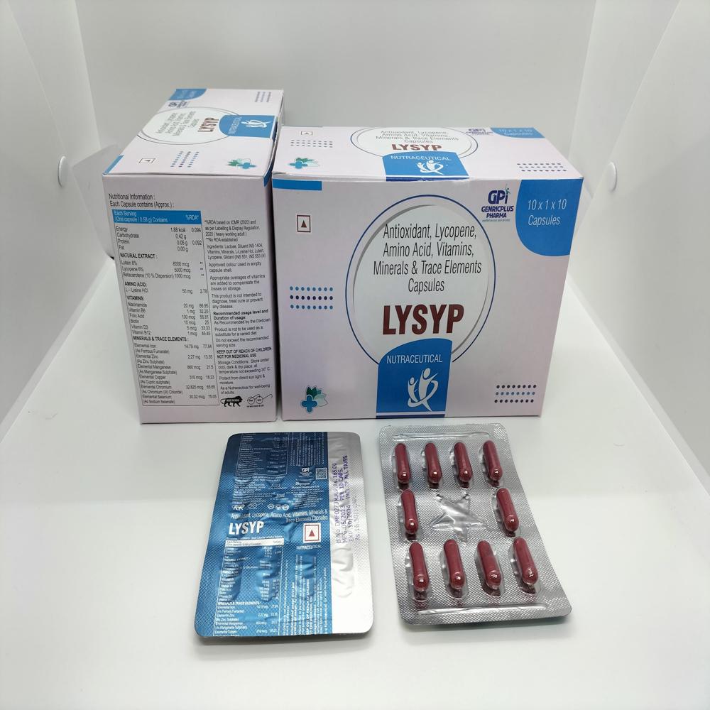 ANTIOXIDANT, LYCOPENE AMINO ACID, VITAMINS, MINERALS AND TRACE ELEMENTS CAPSULE